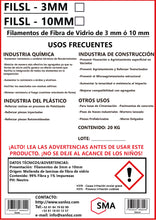 Cargar imagen en el visor de la galería, Fibra de Vidrio en Filamentos de 3 mm - Costal 20 Kg