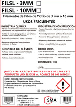 Cargar imagen en el visor de la galería, Fibra de Vidrio en Filamentos de 10 mm - Bolsa de 1 Kg